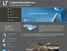 Tablet Screenshot of larcobuilders.com